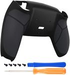 Black Performance Rubberized Grip Redesigned Back Shell for PS5 Controller eXtremerate Rise Remap Kit - Controller & Rise Remap Board NOT Included