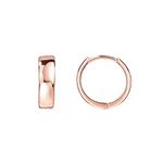 PAVOI 14K Rose Gold Plated Sterling Silver Post Huggie Earrings | Small Hoop Earrings |Gold Earrings for Women