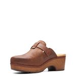 Clarks Women's Paizlee Nora Clog, Tan Suede, 6.5 UK Wide