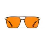 Goiteia 100% Orange Blue Light Blocking Glasses-Amber Gaming Glasses for Better Sleep/Eyes Strain-Comfor Spring Hinges