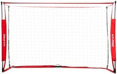 Hy-Pro 8ft x 5ft Box Soccer Goal, Collapsible, Quick Set up, Portable, Carry Bag and Secure Pegs