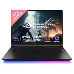 ASUS ROG Strix SCAR 18,Intel Core Ultra 9 275HX Gaming Laptop(NVIDIA RTX 5090-24GB/175W TGP/64GB/2TB/2.5K QHD+/18"/240Hz/Windows 11/M365 Basic(1Year)*/Office Home 2024/Off Black/3.30 Kg)G835LX-SA187WS