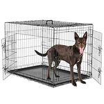 Sweetcrispy Large Dog Crate with Di