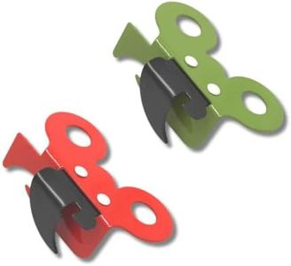 Fackelmann 00888 Ouvre-boîte Manuel, ouvre-boîte Presto, ouvre-boîte 2 en 1 ouvre-boîtes Manuel, ouvre-boîtes Papillon, Acier Inoxydable, Rouge, Vert, 7,3 x 4,5 x 2,5 cm