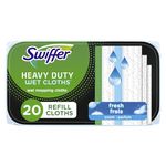 Swiffer Sweeper Wet, Heavy Duty Mopping Pad, Multi Surface Cleaner Refills For Floor Mop, Open Window Fresh, 20 Count