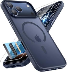 Miracase Magnetic for iPhone 17 Pro Case 6.3", Camera Control, [Compatible with MagSafe] [Screen Protector] Military-Grade Protection, Anti-Fingerprint, Slim Thin Phone Case, Dark Blue