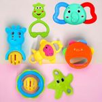 Toys Treasure Pack of 8 Rattle Set for Children/Kids/Toddlers/Infants/New Born