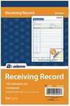 Adams Receiving Record Book, 2-Part, Carbonless, 5-9/16 x 8-7/16 Inches, 50 Sets per Book (DC5089), White