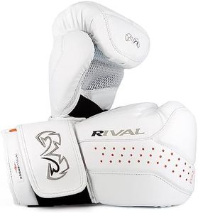 RIVAL Boxing RB10 Intelli-Shock Bag Gloves, Hook and Loop Closure - Ergonomic Fit, 1.25” of Closed Cell Foam for Intense Bag Use