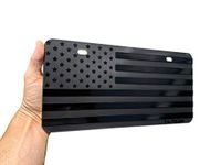 Embossed American Flag License Plate - 3D Stars and Stripes 1/8" Thick Plastic for Car, Truck or SUV