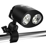 Grill Light, LightsGoal Black BBQ Lights, 10 LED BBQ Gas Lamp, Clip-on Lamp for Barbecue, Camping, Party, 360° Rotation, 3 Brightness Levels, 3 AA Batteries Needed, Apron Include