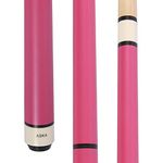 25-Ounce Heavy Hit Matte Jump Break Cue Stick Aska JBC, Jump/Break Cue. 14-mm Tip, Hard Rock Canadian Maple Shaft (Matte Pink)