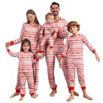 MoneRffi Christmas Family Matching Pajamas Set Sleepwear Pajama PJS Sets Homewear Sleepwear Outfits(21,Dad)