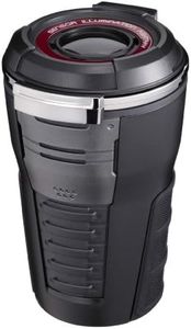 Napolex Fizz-975 Fizz-975 Large Capacity LED Ashtray for Cars, Sensor Illuminated Ashtray, Plume, No Battery Replacement, Solar Battery, Wide Mouth Design, One-Touch Open Type, Built-in Light Sensor,