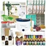 PIUH Deluxe Soap Making Kit for Soap Making,DIY Soap Making Full Set Kits Includes Soap Melter,4 lb Soap Base,8 Essencial Oils,Silicone Loaf Molds & Scraper,Cutter, 8 Dyestuffs for Adult & Kids Gift