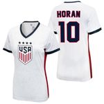 Icon Sports Women's Shirt, Lindsey Horan | Elite, White/Red, Medium