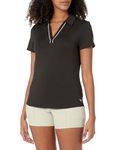 PUMA GOLF Women's Cloudspun Piped Ss Polo, Puma Black, X-Small