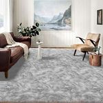 Latepis Area Rugs 10x14 Living Room Rug Washable Rugs Grey Faux Sheepskin Fur Rug Fluffy Rug for Bedroom Fuzzy Rug Shag Rug for Sofa Play Room Entertainment Room, Rectangle