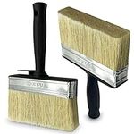 2Pcs Fence Paint Brushes, Block Brush Set, Decking Paint Brush, Shed and Fence Brush, Masonry Paint Brush, Wallpaper Brush, Large Paint Brush for Maintenance, Repair and Home Improvement