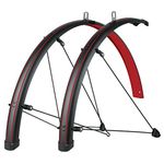 SKS Bluemels Stingray 28 Mudguard Set, Matt Black/Blazing Red, 45mm/28", 11432