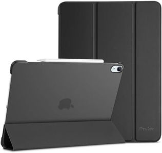 ProCase for iPad Air 13 Inch Case 2024 M2, 13" iPad Air Case 2024 iPad Air 13 Cover, Slim Stand Hard Shell Back 2024 iPad Air 13-inch Smart Folio for iPad A2898 A2899 A2900 -Black