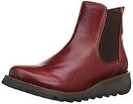 Fly London Women's Salv Chelsea Boots, Red, 7 UK