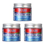 FOTU 707 Dielectric Grease, Super Lube Silicone Grease Uses to Automotive Battery Terminals，Spark Plug，O Rings，Electrical Connections Protect and Prevent Corrosion (4 Oz, 3-Pack)