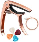 Guitar Capo, Ukulele Capo with 1 set of guitar strings & 4 picks Guitar Accessories for Acoustic Classical and Electric