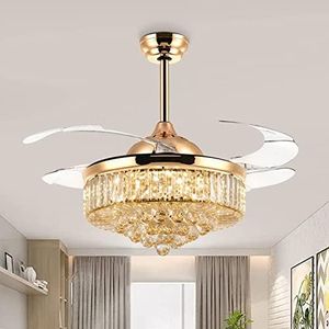 oltao Picola Chandelier Fan with BLDC Motor, 3 Colour LED Light, Remote Control