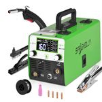 SPRIGHOLLY Gasless MIG Welders 240V 160A, 3-in-1 Welding Machine for Flux Core, Stick & Lift TIG - Readable Digital LED Display