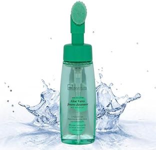 Limpiador Facial Con Aloe Vera Para Piel Sensible y Mixta, Desmaquillante, Hidratante. Espuma Limpiadora Facial Con Cepillo Limpia, Tonifica y Refresca La Piel. Limpiador de Poros 240 mL. (Aloe Vera)