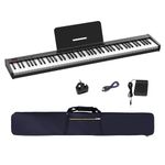 OYAYO 88 Key Digital Piano Keyboard Full Size Semi-Weighted Portable Piano Keyboard, Electronic Piano with Dual Built-in Speakers and Piano Bag and USB Adapters for Child and Adult Birthday Gift