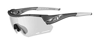 TIFOSI Alliant Fototec Light Night Lens Sunglasses: Fototec photochromic lens, lightweight, UV protection, adjustable ear and nose pieces, durable, hydrophilic rubber, Gunmetal