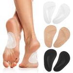 3 Pairs Arch Support Shoe Insoles, Plantar Fasciitis Gel Arch Support Insoles Pads, Orthopedic Flat Feet Orthotic Insoles Heel Inserts Cushion Pads, Cushions for Foot Pain and Adhesive (3 Pairs)