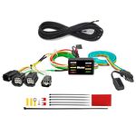 MECMO 4-Way Flat Trailer Wiring Harness 56331 for 2011-2020 Dodge Grand Caravan, 2011-2016 Chrysler Town and Country, 2021-2022 Chrysler Grand Caravan, Plug n Play 4 Prong Tow Hitch Wire T-Connector