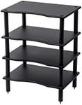 Monolith by Monoprice 4 Tier Audio Stand (Black)