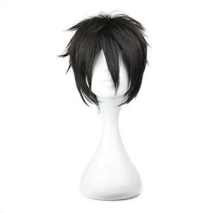 COSPLAZA Cosplay Wigs Kirito Short Party Hair Black Male Games Movie Anime Synthetic Wigs