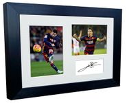 Signed Lionel Messi Barcelona Photo Photograph Picture Frame Autograph Mount Football Soccer Gift A4