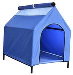 Homecute Elevated Portable Pet House -(Blue)