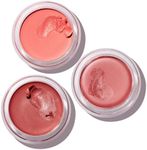 goop Beauty Cream Blush Set of 3 | Sheer Pop of Color for Lips & Cheeks | Vitamin C, Vitamin E, & Safflower Oil | Natural Makeup for Glowing Skin | Slipper, Velveteen, & Whiskey | 0.5 oz Each