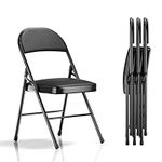 VECELO 4-Pack Folding Chairs Portab