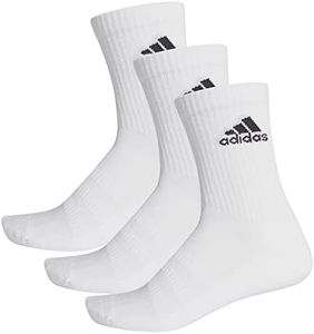 Adidas Cushioned Crew Calcetines Largo Clásico, Unisex Adulto, Blanco (White/Black), S