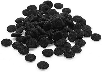 Shapenty Black Soft Foam Earbuds Cushions Earphone Headphone Cap Protector Sponge Ear Pads Cover, 100PCS