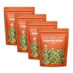 by Amazon Natural Pumpkin Seeds, 4 x 350 g, 1400 g