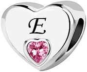 KunBead Jewelry Initial E Letter Lo