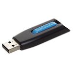 Verbatim Store 'n' Go V3 16 GB USB 3.0 Flash Drive, Black/Blue 49176