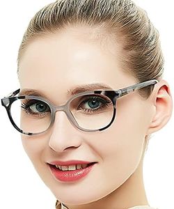 OCCI CHIARI Reading Glasses for Women 1.75+,Stury Readers for Lady 100 125 150 175 200 225 250 275 300 350 400 500 600