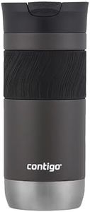 Contigo Byron 2.0 vaso térmico, vaso aislante de acero inoxidable con cierre Snapseal, termo de café, 100 % antiderrame, tapa apta para lavavajillas, sin BPA, mantiene el calor hasta 6 horas, 470 ml