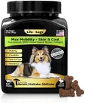 Life4Legs - Hip and Joint Chews for Dogs + Skin and Coat Supplement - Dog Joint Pain Relief Treats - Glucosamine, Chondroitin, MSM, Hemp Oil, Turmeric, Omega 3 for Dogs, Mobility Dog Health Supplies