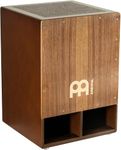 Meinl Percussion Jumbo Bass Subwoofer Cajon Instrument - Big Drum Box with 2 Forward Projecting Sound Ports - Playing Surface Walnut (SUBCAJ5WN)